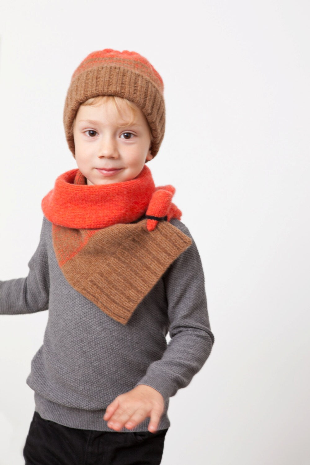 Rotkardinal Schal für Kinder