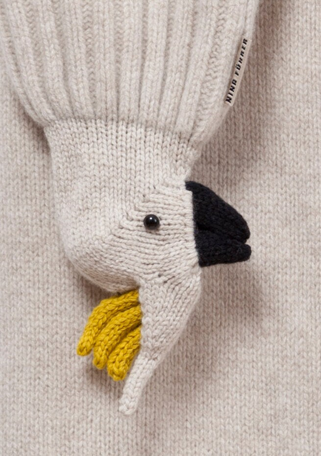 Kakadustola in beige/gelb